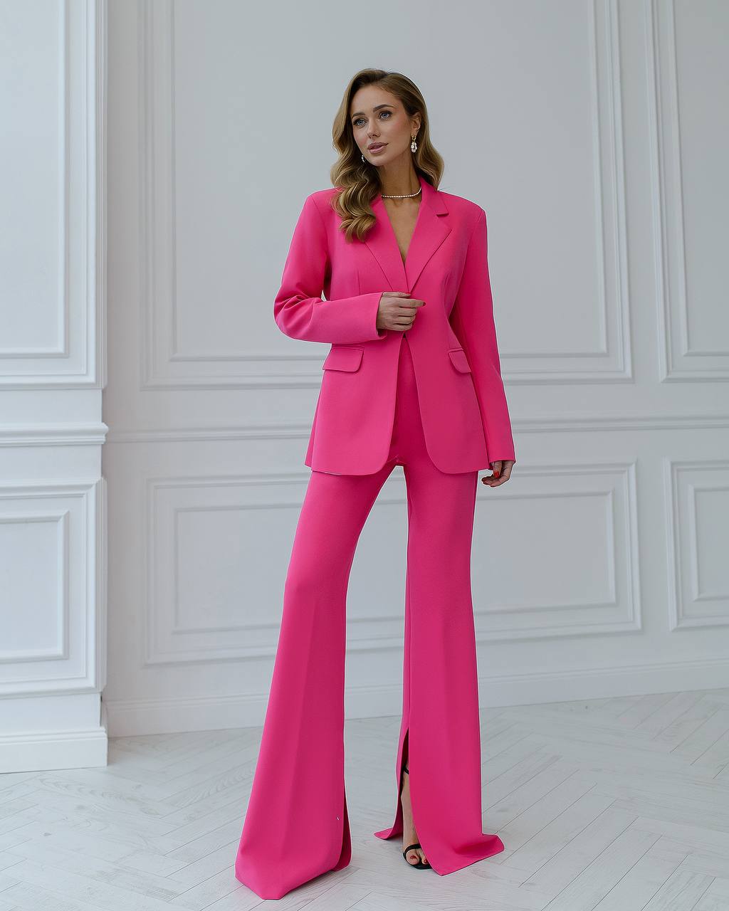 Women's Flared Suit with Long Blazer 2332 - Image 5