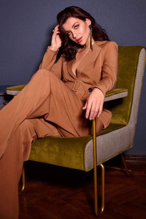 Trouser Suit with Belt  2030