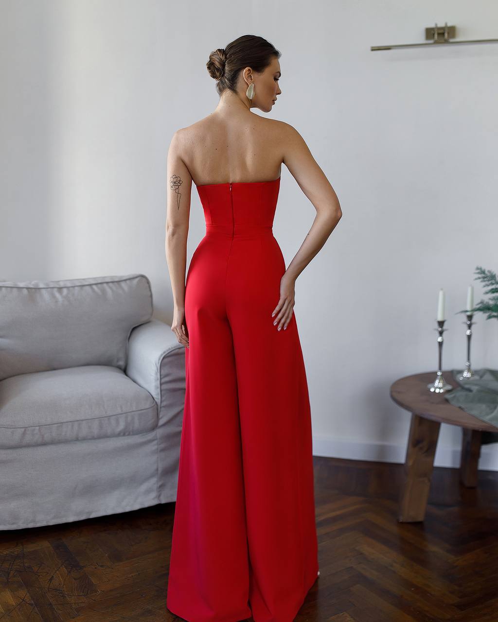 Jumpsuit with Deep Neckline and Slit 4323 - Image 18