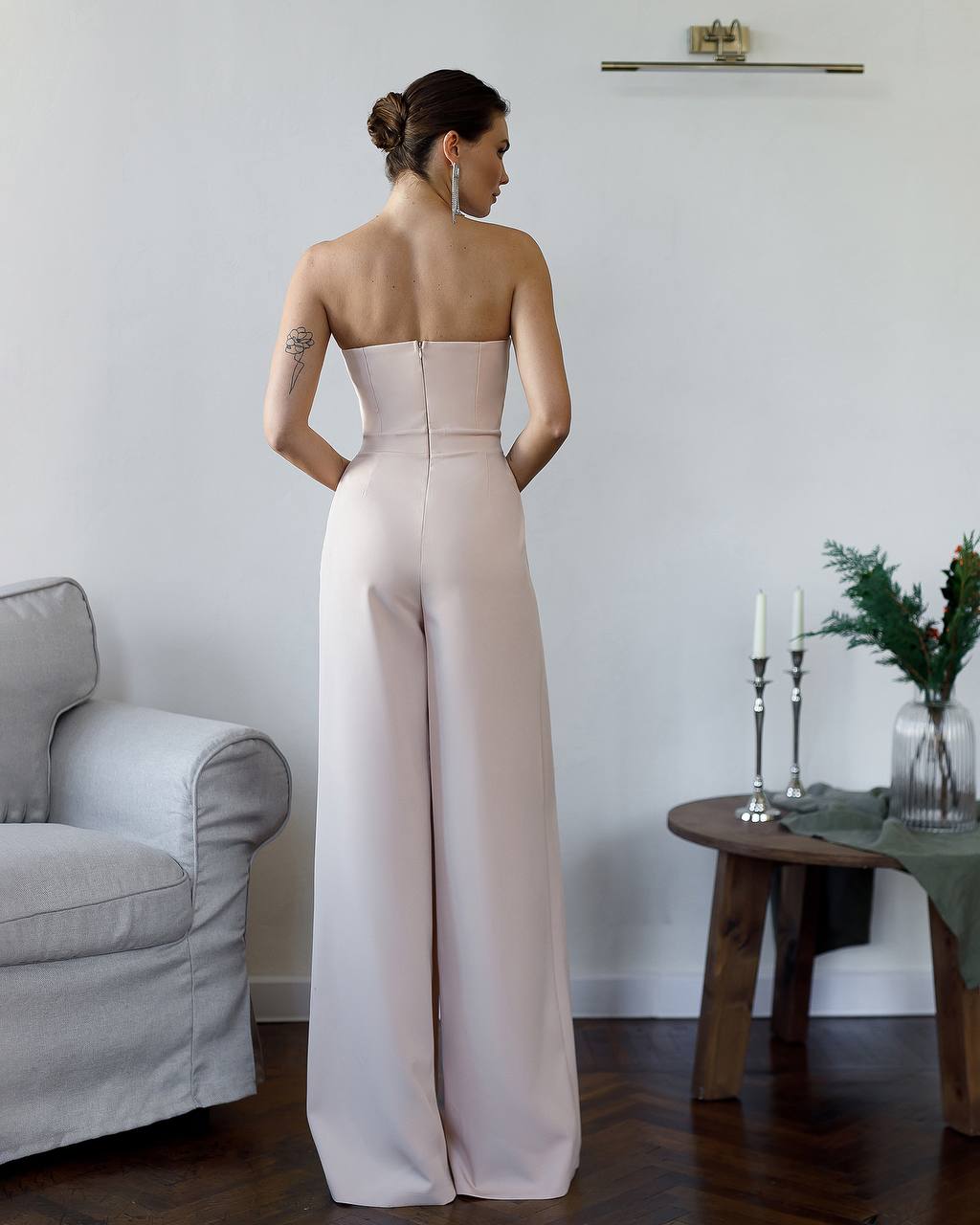Jumpsuit with Deep Neckline and Slit 4323 - Image 31